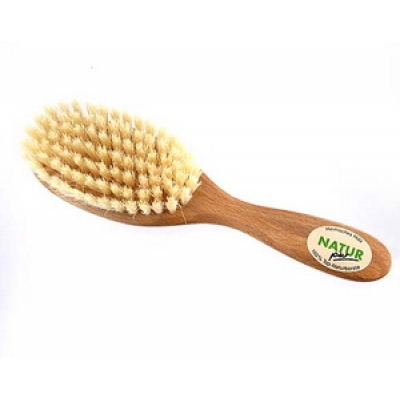 Popolini Brosse pour bébé à poils durs x1 produit accessoire de soins capillaires Les Copines Bio