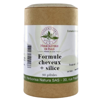 Herboristerie De Paris CHEVEUX + SILICE 90 gélules Complément alimentaire Les Copines Bio