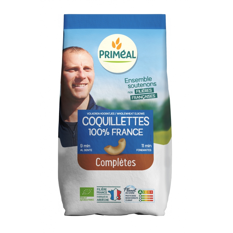 Priméal -- Coquillettes bio Vrac - 5 kg - par 500g