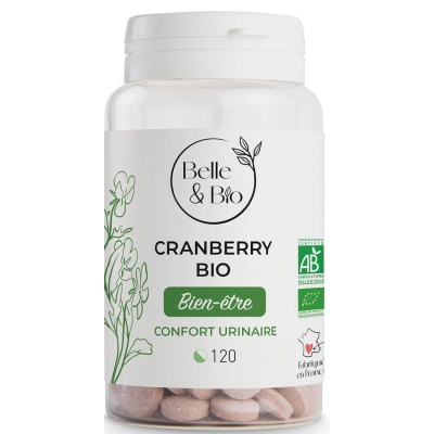 Belle et bio Cranberry bio 120 comprimés complément alimentaire Les Copines Bio