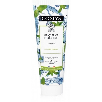 Coslys Dentifrice fraicheur Menthol 75ml produit de nettoyage pour les dents Les Copines Bio