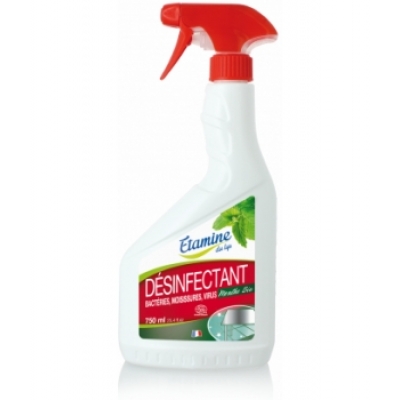 Etamine du Lys Désinfectant écologique purifiant fongicide et virucide menthe bio 750ml produit d'entretien de la maison Les Cop