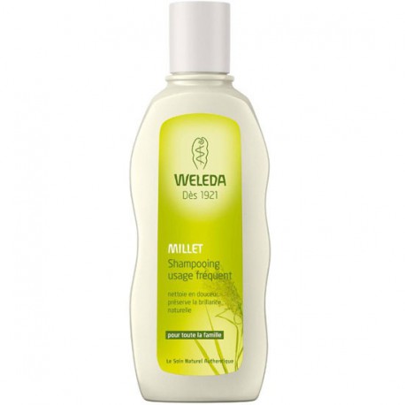 Weleda Shampooing usage fréquent au millet 190ml shampooing bio les copines bio
