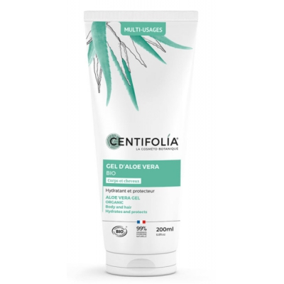Centifolia Gel d'Aloe Vera bio 200ml produit de soin du visage et du corps les copines bio hydratant et protecteur