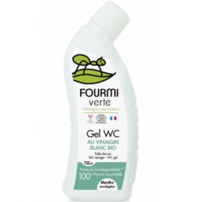 La fourmi verte Gel WC parfum Menthe et Eucalyptus 750ml produit de nettoyage ménager Les Copines Bio