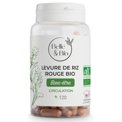 Belle et Bio Levure de Riz rouge 120 gélules complément alimentaire Les Copines Bio