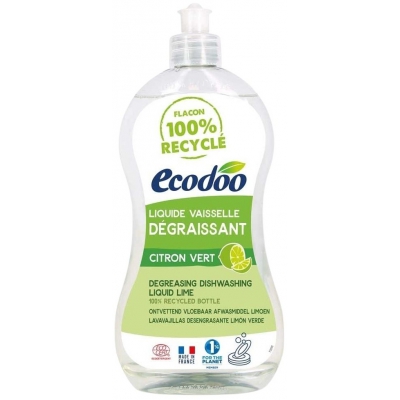Ecodoo Liquide vaisselle dégraissant citron vert 500.0ml produit d'entretien de la vaisselle Les Copines Bio