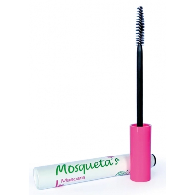 Mosqueta's Rose Mascara noir à l'huile de Rose musquée sans alcool  8ml produit de maquillage pour le visage Les Copines Bio