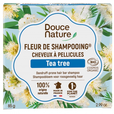 Fleur de shampooing anti-pelliculaire 85gr - Douce Nature argile blanche Les copines bio