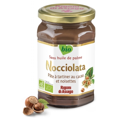 Rigoni di Asiago Nocciolata Pâte à tartiner Bio  650g produit alimentaire santé Les Copines Bio