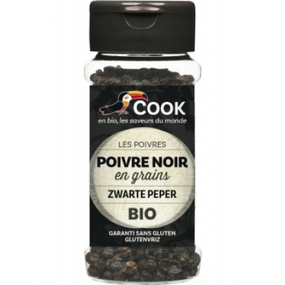 Cook Poivre noir en grains 50g 0.050 gr produit alimentaire - condiment Les Copines Bio