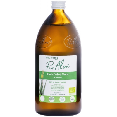 Puraloe Pur Gel d'Aloé Vera à boire  1L complément alimentaire Les Copines Bio