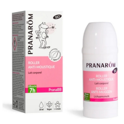Pranarôm Roller Anti moustique Lait Corporel Bio PranaBB 30ml produit Anti-insectes Les Copines Bio