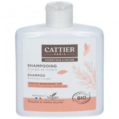 Shampooing vinaigre de Romarin - 250ml Cattier contre les racines grasses les copines bio