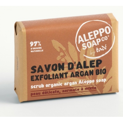 Tade Savon d'Alep Exfoliant Argan Bio 100gr produit d'hygiène pour le corps Les Copines Bio