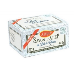 Alepia Savon d'alep premium au lait de chèvre bio 125gr produit d'hygiène pour le corps Les Copines Bio