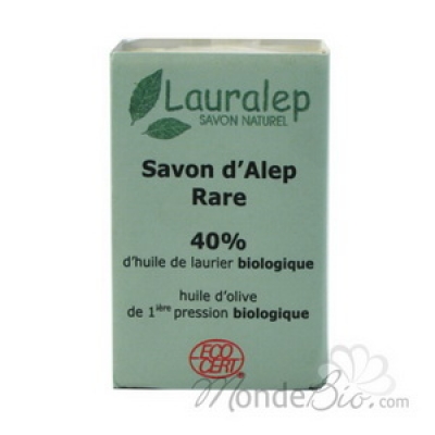 Lauralep Savon d'Alep Rare 40% huile de Laurier  150g produit de nettoyage pour le corps Les Copines Bio