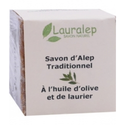 Lauralep Savon d'Alep Traditionnel 180g produit d'hygiène pour la douche et le bain Les Copines Bio