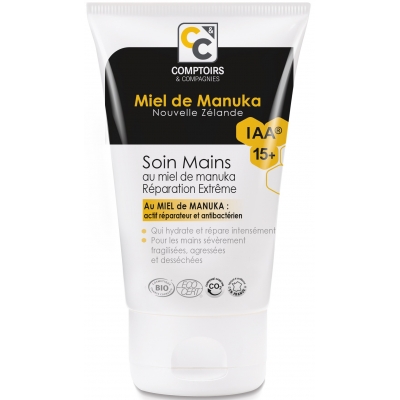 Comptoirs et Compagnies Soin Mains Réparation extrême au Miel de Manuka IAA15  50ml produit de soin pour les mains Les Copines B