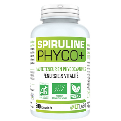 Lt Labo Spiruline Bio Phyco Plus 500 comprimés complément alimentaire Les Copines Bio