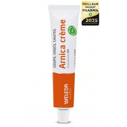 Weleda Crème Arnica coups chocs chutes 25gr produit de soin contre incidents et bobos les copines bio crème à l'arnica
