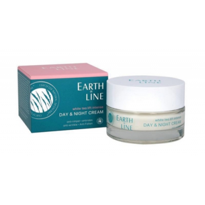 Earth Line Crème anti age jour nuit Lift Intense au thé blanc 50ml qte_xls produit de soin solaire Les Copines Bio