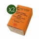 Lauralep Lot de 2 savons d'Alep à l'Argile Rouge 2x150g  produit d'hygiène pour la douche et le bain Les Copines Bio