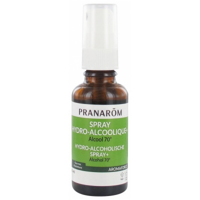 Pranarôm Spray hydro alcoolique plus 30ml  produit de soin pour les mains et les ongles Les Copines Bio