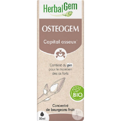 Herbalgem Osteogem Bio Flacon verre 50ml  Complément alimentaire Les Copines Bio