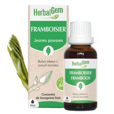 Herbalgem  Framboisier bio Flacon compte gouttes 50ml  Complément alimentaire Les Copines Bio