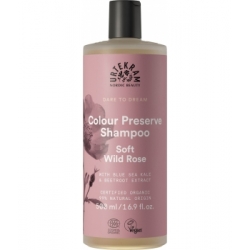 Urtekram Shampoing cheveux colorés à la Rose Sauvage Soft Wild Rose 500ml  produit de soin capillaire Les Copines Bio