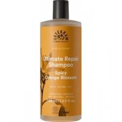 Urtekram Shampoing ultimate repair cheveux sec et abimés Spicy Orange Blossom 500ml  produit de soin capillaire Les Copines Bio