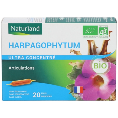Naturland Harpagophytum Bio 20 ampoules de 10ml 200.0ml complément alimentaire Les Copines Bio