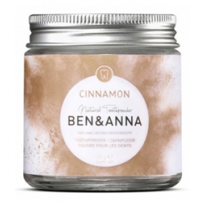 Ben & Anna Dentifrice en poudre à la cannelle 45g produit d'hygiène bucco-dentaire Les Copines Bio
