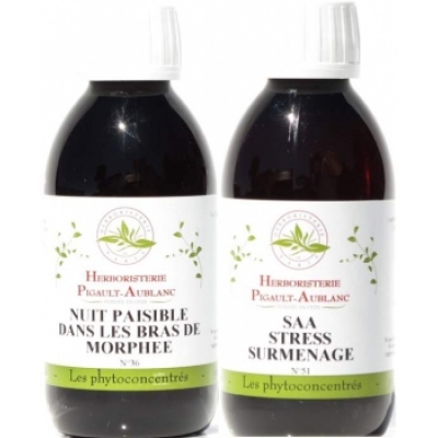 Herboristerie De Paris Coffret Pack Stress Sommeil phyto concentrés 2x200ml  Complément alimentaire Les Copines Bio