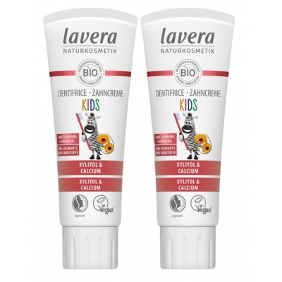 Lavera Lot de 2 dentifrice kids calendula calcium 2 x 75ml  produit de soins bucco-dentaires Les Copines Bio