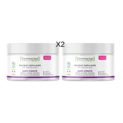 Dermaclay  Lot de 2 Masque capillaire anti chute 2 x 250ml produit de soin capillaire Les Copines Bio