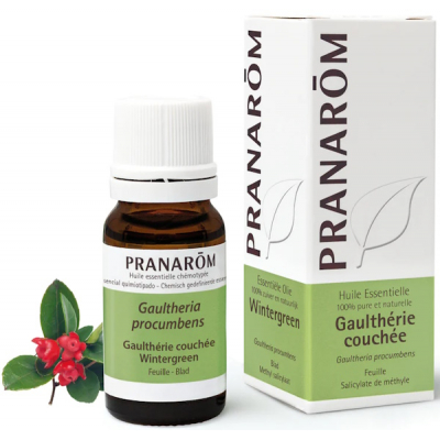 Pranarôm Gaulthérie couchée Flacon compte gouttes 10ml aromathérapie huile essentielle  Les Copines Bio