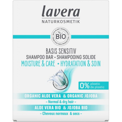 Lavera Shampoing solide Basis Sensitiv Hydratant 5grl produit de soin capillaire les copines bio