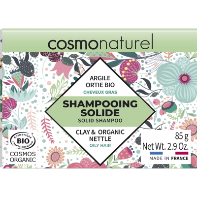 Cosmo Naturel Shampooing solide Cheveux Gras 85gr barre de savon écologique les copines bio