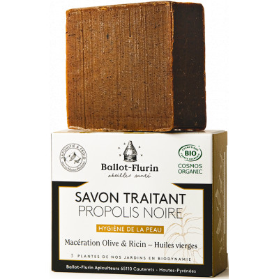 Savon Traitant à la Propolis noire 100g Ballot Flurin
