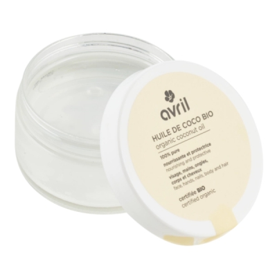 Avril beauté Huile de coco bio 100 ml nutrition protection cutanée et capillaire phanères Les copines bio