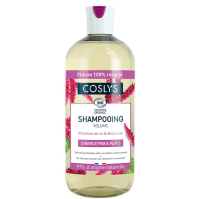 Coslys Shampoing volume Cheveux fins et plats 500ml produit d'hygiène pour les cheveux Les Copines Bio
