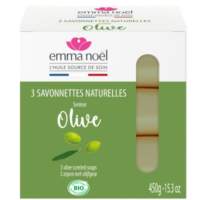 Emma Noël Pack 3 Savons Olive 3X150gr les copines bio