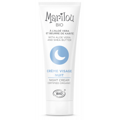 Marilou Bio Crème de nuit  30ml produit de soin pour le visage Les Copines Bio