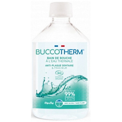 Buccotherm Bain de bouche Menthe poivrée 300 ml thé vert menthe poivrée les copines bio