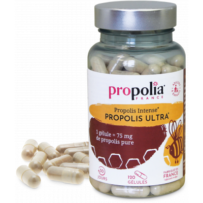 Propolia Propolis Intense Ultra 120 gelules apimab immunité défenses ORL Les copines bio