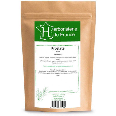 Herboristerie de France Tisane Prostate Confort urinaire 30gr confort masculin à partir de 50 ans Les copines bio