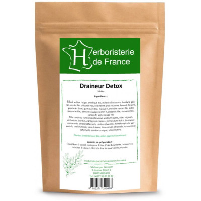 Herboristerie de France Tisane Draineur Detox 30 gr silhouette minceur detox draineur Les copines bio