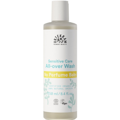 Urtekram shampoing bébé corps et cheveux sans parfum  250ml produit d'hygiène pour bébé Les Copines Bio